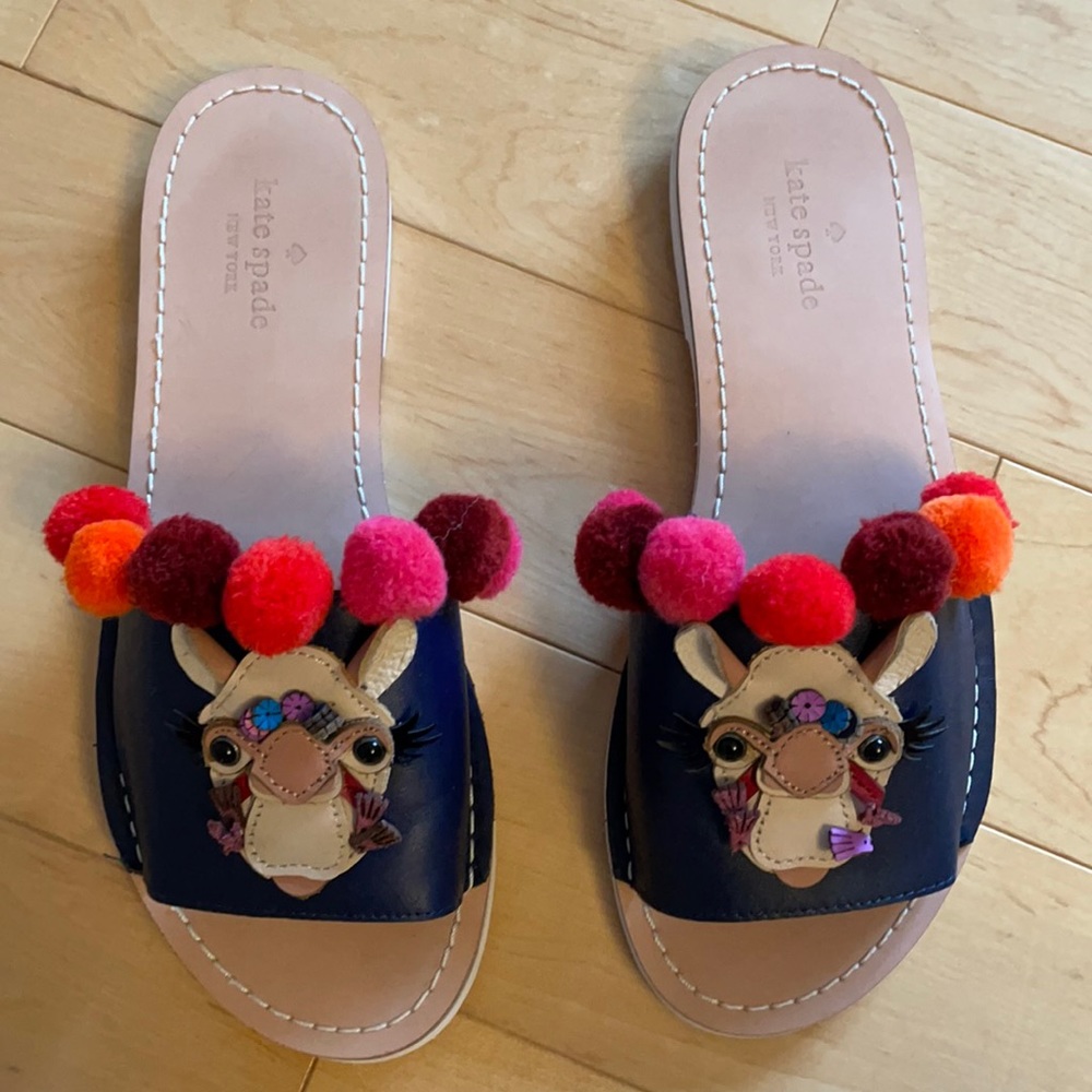 NEW Kate Spade ♠️ Camel Slipper Sandals